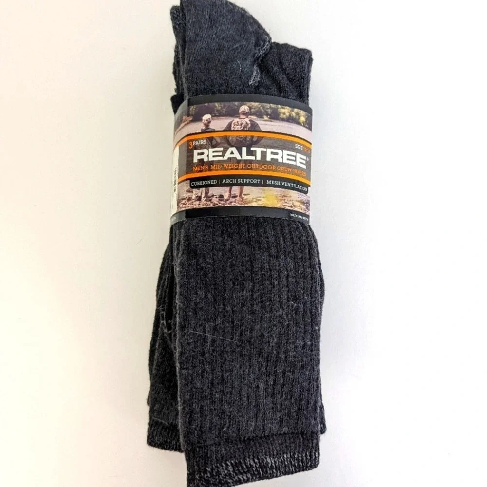 Realtree Outdoor Men's Ribbed Socks NWT